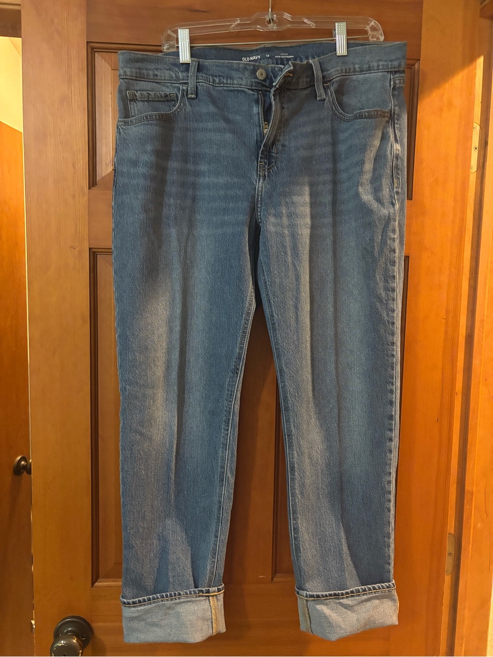 Old Navy Men’s Straight Jeans in Blue Denim
